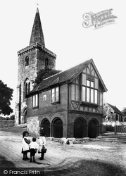Town Hall And St Mary's Church 1908, Brading