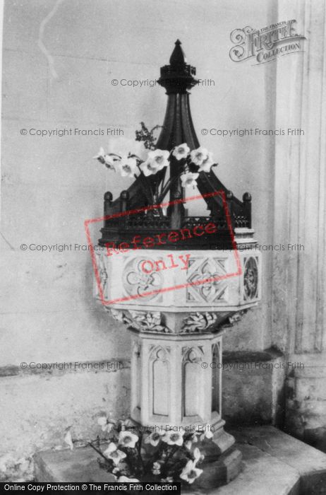 Photo of Bradninch, Church Font c.1960
