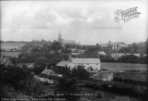 Photo of Bradpole, Holy Trinity Church And Knapp 1902