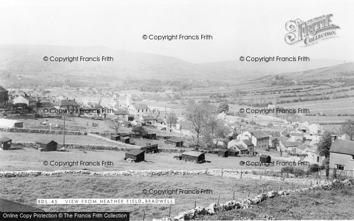 Photo of Bradwell, View From Heather Field c.1960
