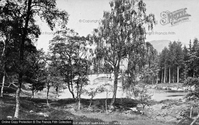 Photo of Braemar, Birch Trees At Invercauld Bridge c.1880