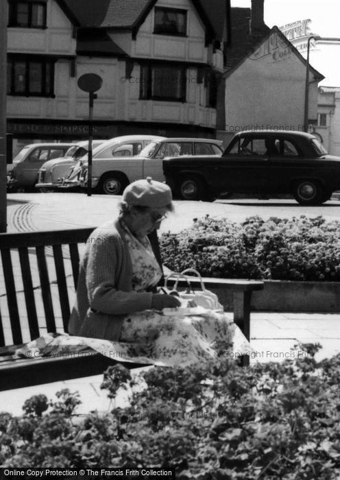 Photo of Braintree, Bank Street, A Woman Writing c.1960