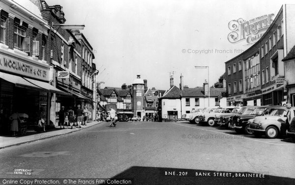 Photo of Braintree, Bank Street c.1955