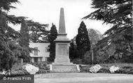 The War Memorial, Public Gardens c.1955, Braintree