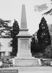 The War Memorial, Public Gardens c.1955, Braintree