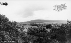The Downs From The Castle c.1965, Bramber