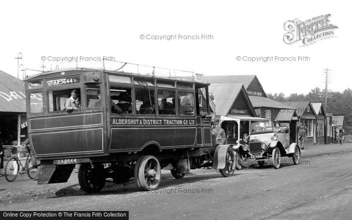 Photo of Bramshott, Bus And Motor Car, Tin Town 1917