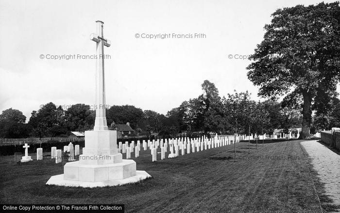 Photo of Bramshott, Canadian War Memorial And Graves 1924