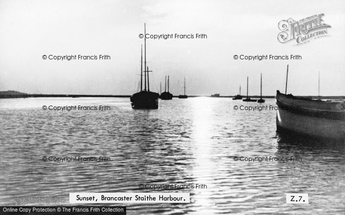 Photo of Brancaster Staithe, Harbour, Sunset c.1955