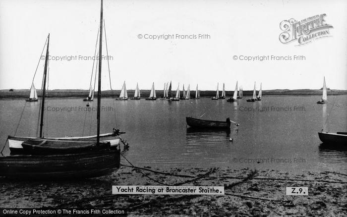 Photo of Brancaster Staithe, Yacht Racing c.1955