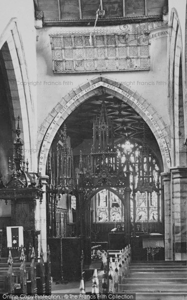 Photo of Brancepeth, Church Interior c.1883