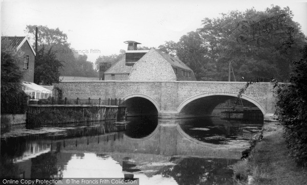 Photo of Brandon, Bridge From River Bank c.1955