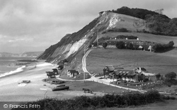 Cliffs And Beach c.1950, Branscombe