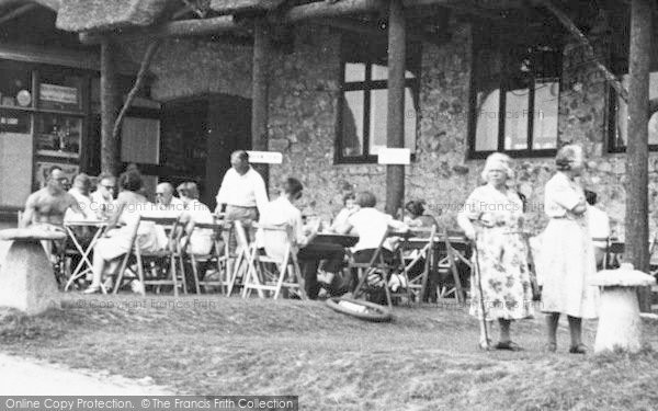 Photo of Branscombe, People At Beach Cafe c.1955