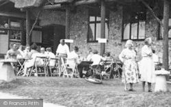 People At Beach Cafe c.1955, Branscombe