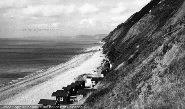 Photo of Branscombe, The Cliffs And Beach c.1950