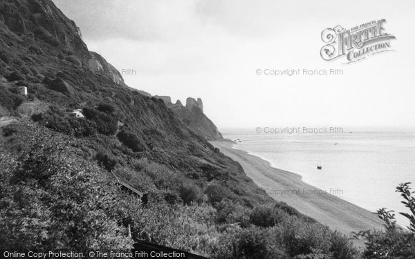 Photo of Branscombe, The Cliffs c.1950