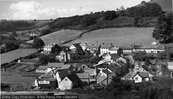 Photo of Branscombe, The Village c.1955