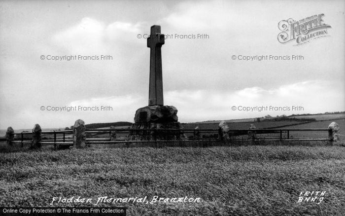 Photo of Branxton, Flodden Memorial c.1955