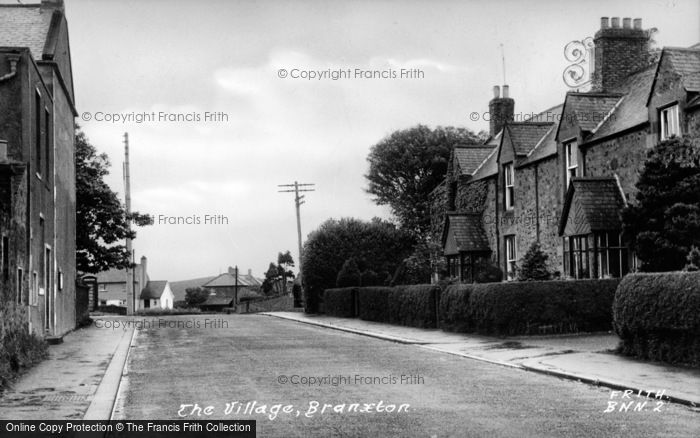 Photo of Branxton, The Village c.1955