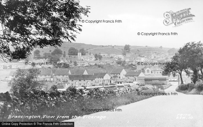 Photo of Brassington, View From The Vicarage c.1955