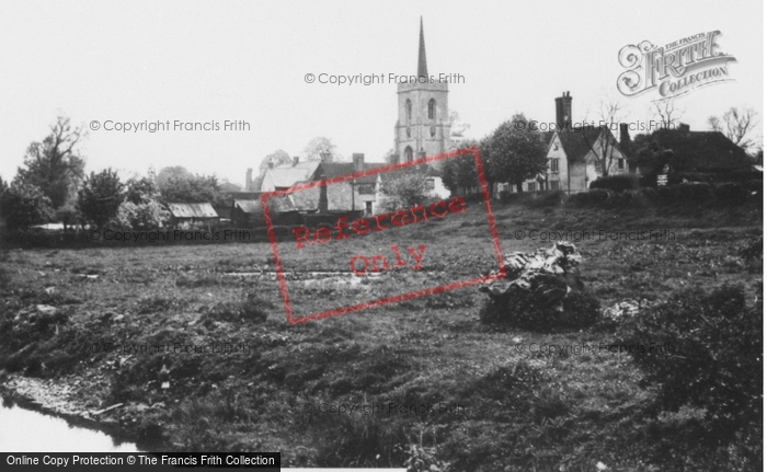 Photo of Braughing, Church From Ford c.1955