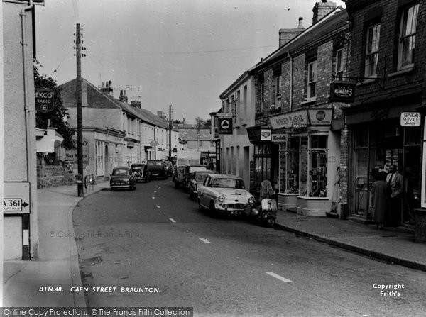 Photo of Braunton, Caen Street c.1960