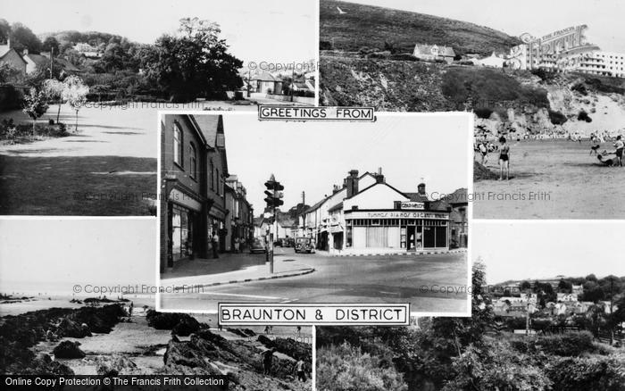 Photo of Braunton, Composite c.1955