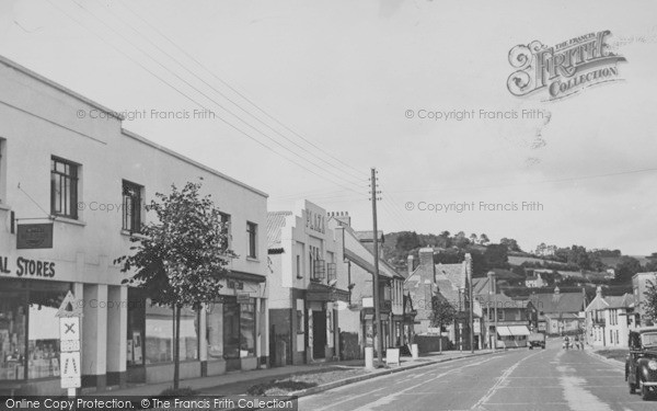 Photo of Braunton, Exeter Road c.1950