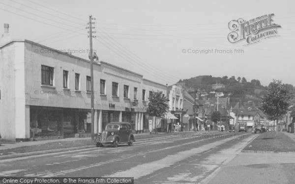 Photo of Braunton, Exeter Road c.1955