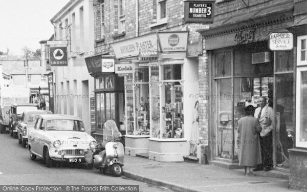 Photo of Braunton, Shops In Caen Street c.1960