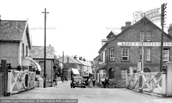 Photo of Braunton, The Level Crossing And Caen Street c.1950