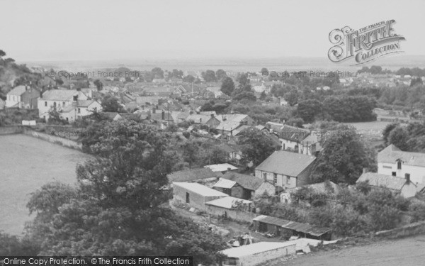 Photo of Braunton, View From Chapel Hill c.1950