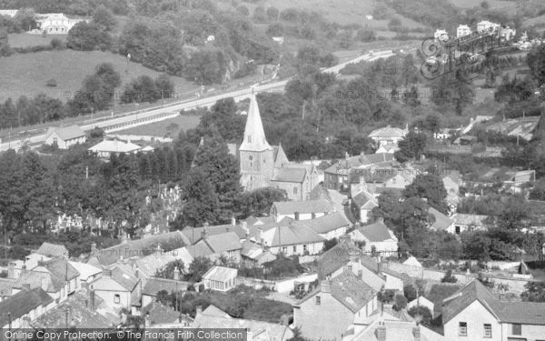 Photo of Braunton, Village From East Hill 1936