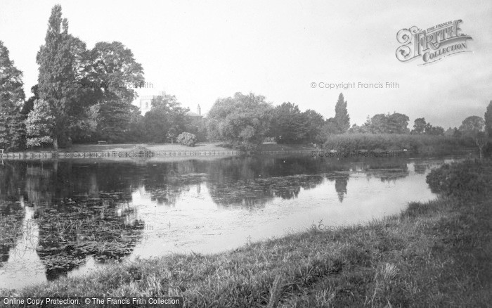 Photo of Bray, Church And Vicarage From River 1890