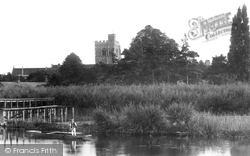 St Michael's Church From River Thames 1890, Bray