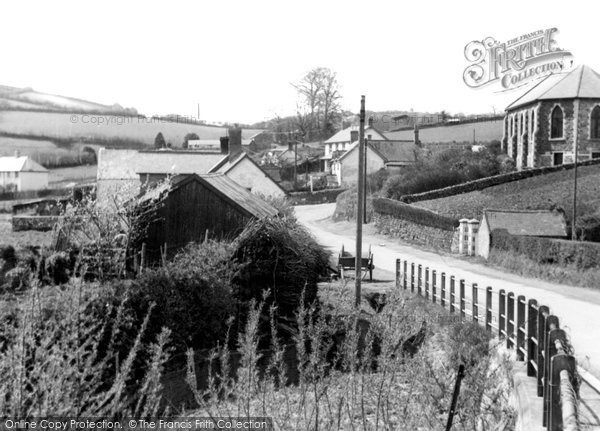 Photo of Brayford, Village From Bridge c.1955