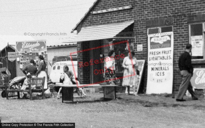 Photo of Brean, Sunny Holt Caravan Site, Shop c.1960