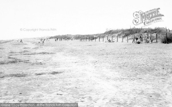 Photo of Brean, The Beach, Sunnyholt Caravan Park c.1960