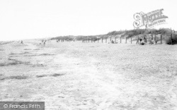 The Beach, Sunnyholt Caravan Park c.1960, Brean