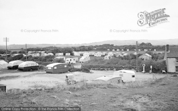 Photo of Brean, The Caravan Camp c.1955