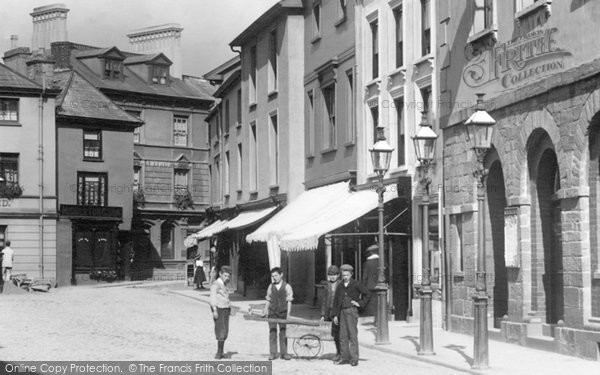 Photo of Brecon, Boys In The High Street 1899