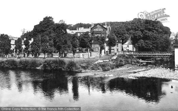 Photo of Brecon, Castle Hotel And River Promenade c.1940