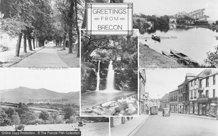 Photo of Brecon, Composite c.1955