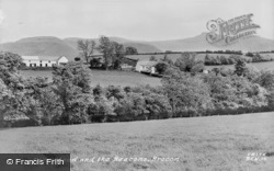 Farmstead And The Beacons c.1950, Brecon