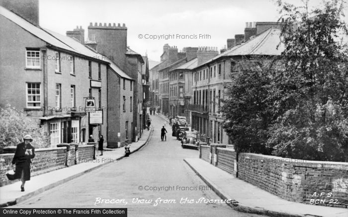 Photo of Brecon, From The Avenue c.1940