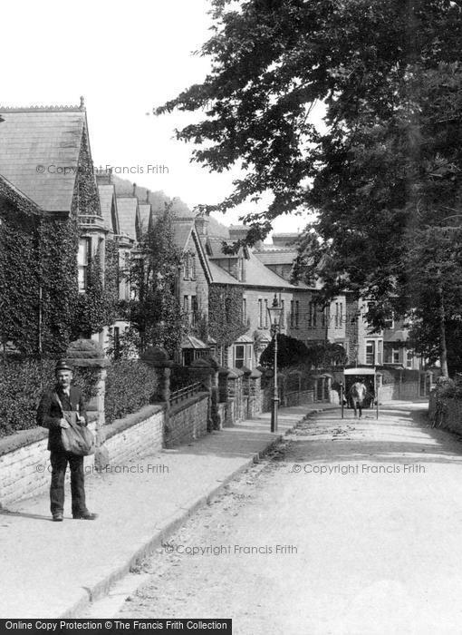 Photo of Brecon, Postman In Alexandra Road 1910