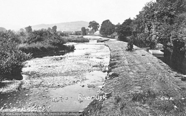 Photo of Brecon, River Usk c.1940