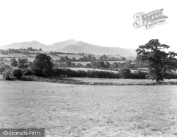 The Beacons From Hay Road c.1965, Brecon