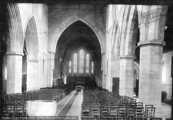 Photo of Brecon, The Priory Church Interior 1899